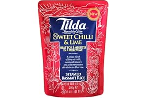 Tilda Steamed Basmati Rice Sweet Chilli & Lime (250g) - Pack of 6