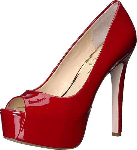 jessica simpson red platform heels