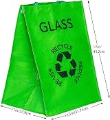 DIVCHI Set of 3 Large Reusable Recycle Bags 53L with Handles view 2