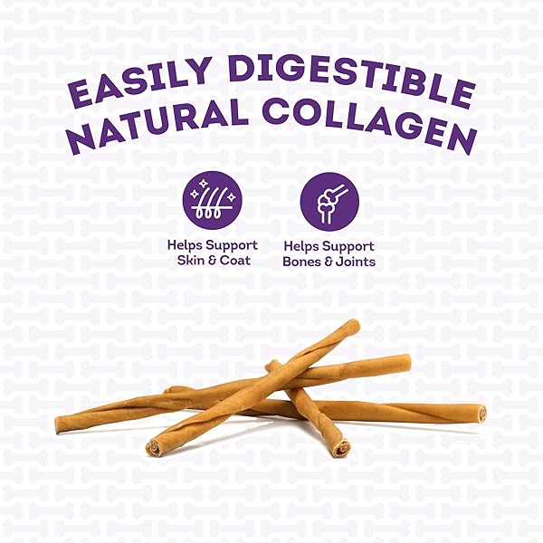 TREATLY USA COLLAGEN TWIST ROLLS 12-13″ DOG CHEW TREATS – CHICKEN MARINADE FLAVOR, 4 COUNT/1 PACK