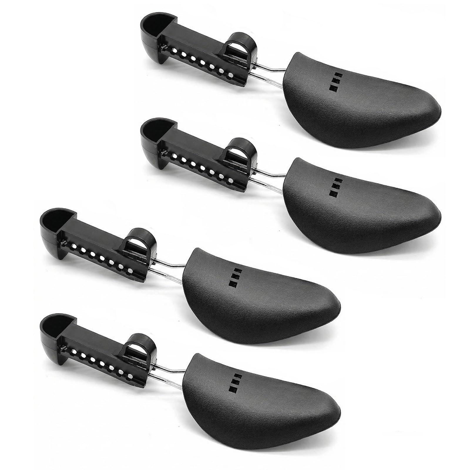 Bamboopack 2 Pairs Plastic Adjustable Length Women Shoe Tree Shoe Stretcher Form Boot Holder Heels Sports Shoes Shape Support Maintain Shape Footwear (Black)