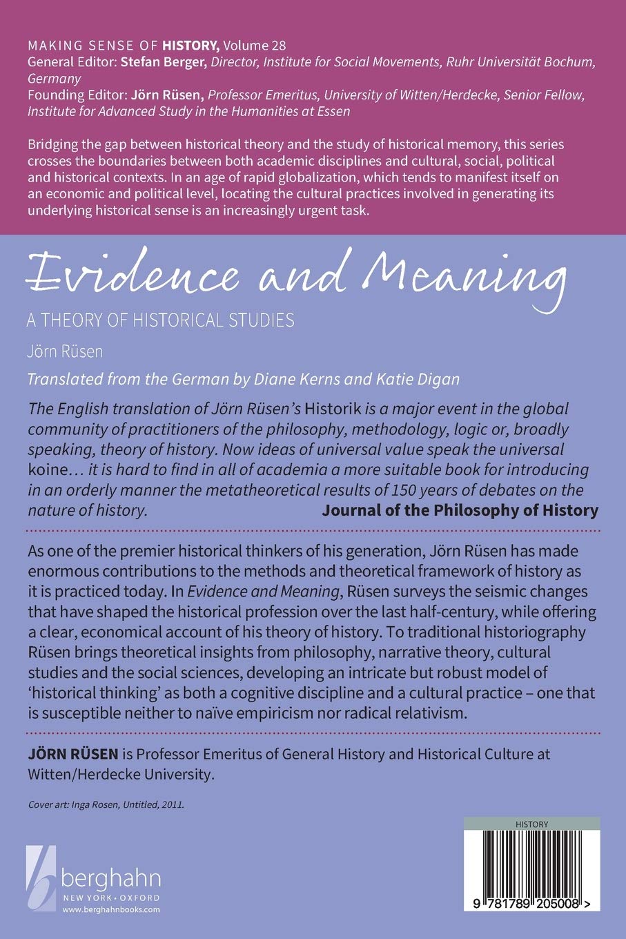 Evidence And Meaning A Theory Of Historical Studies Making Sense Of History 28 Rusen Jorn 9781789205008 Amazon Com Books