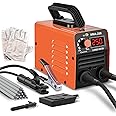Super Mini Stick Welder Machine,110V 250A ARC Portable MMA Welding Machine for Beginners,Welding Machine with 10pcs Welding Rod Tools,IGBT Inverter Welder,Hot Start Arc Force Anti-stick (Orange)