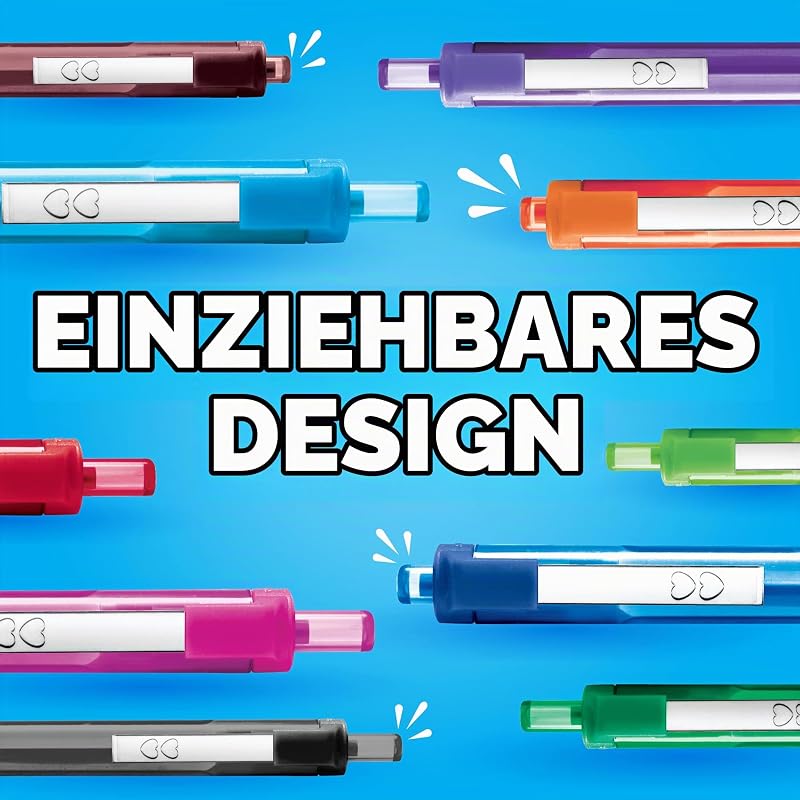 InkJoy 300RT Druckkugelschreiber | mittlere Spitze (1,0mm) | Schwarz | 12 Stück