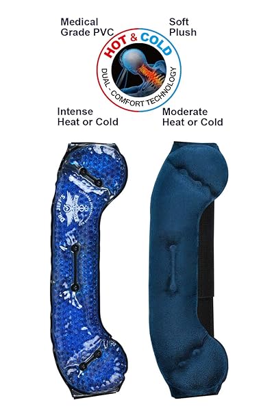 HEADACHE ICE PACK FOR MIGRAINE, SINUS, DENTAL PAIN, TMJ RELIEF | COOLING GEL EYE MASK | MEDICAL GRADE HOT COLD PACK | SOFT PLUSH PAIN RELIEF GEL HEADACHE HEADBAND | HEATABLE NECK WRAP + WARM COMPRESS