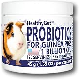 Equa Holistics HealthyGut Probiotics for Guinea Pigs Dietary Supplement, All-Natural Digestive System Formula (120 Servings)