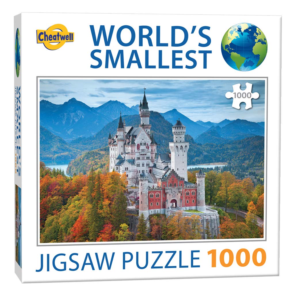 Cheatwell Games 13930 World's Smallest 1000 Piece Jigsaw Puzzle Neuschwanstein Castle, Various — image 1
