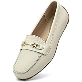 KORDAL Women's Comfortable & Lightweight Leather Loafers Slip-Ons Driving Mocs Walking Shoes Cute Business Casual Dress Shoes Work Flats for Women