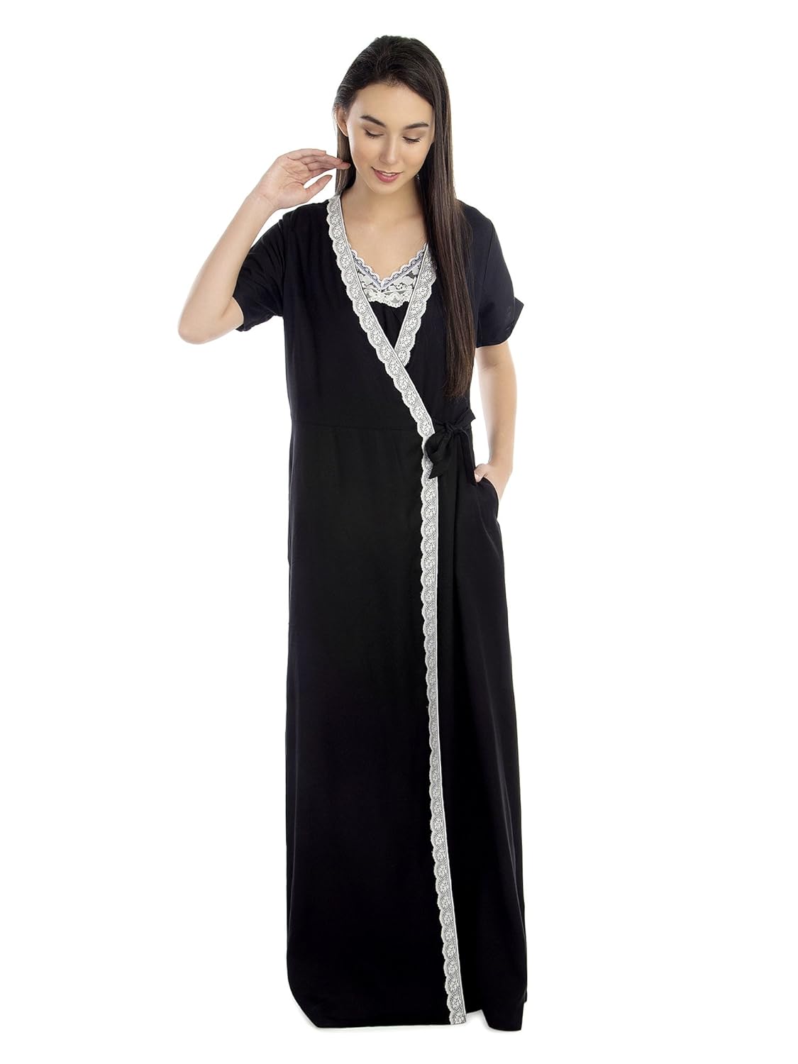 patrorna women's nightwear robe size s -7xl