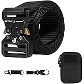 KEYNAT MensTacticalBelt MilitaryStyleNylon Tactical Belt MultiFunctionalTactical Web BeltsQuick ReleaseZincAlloyBuckle