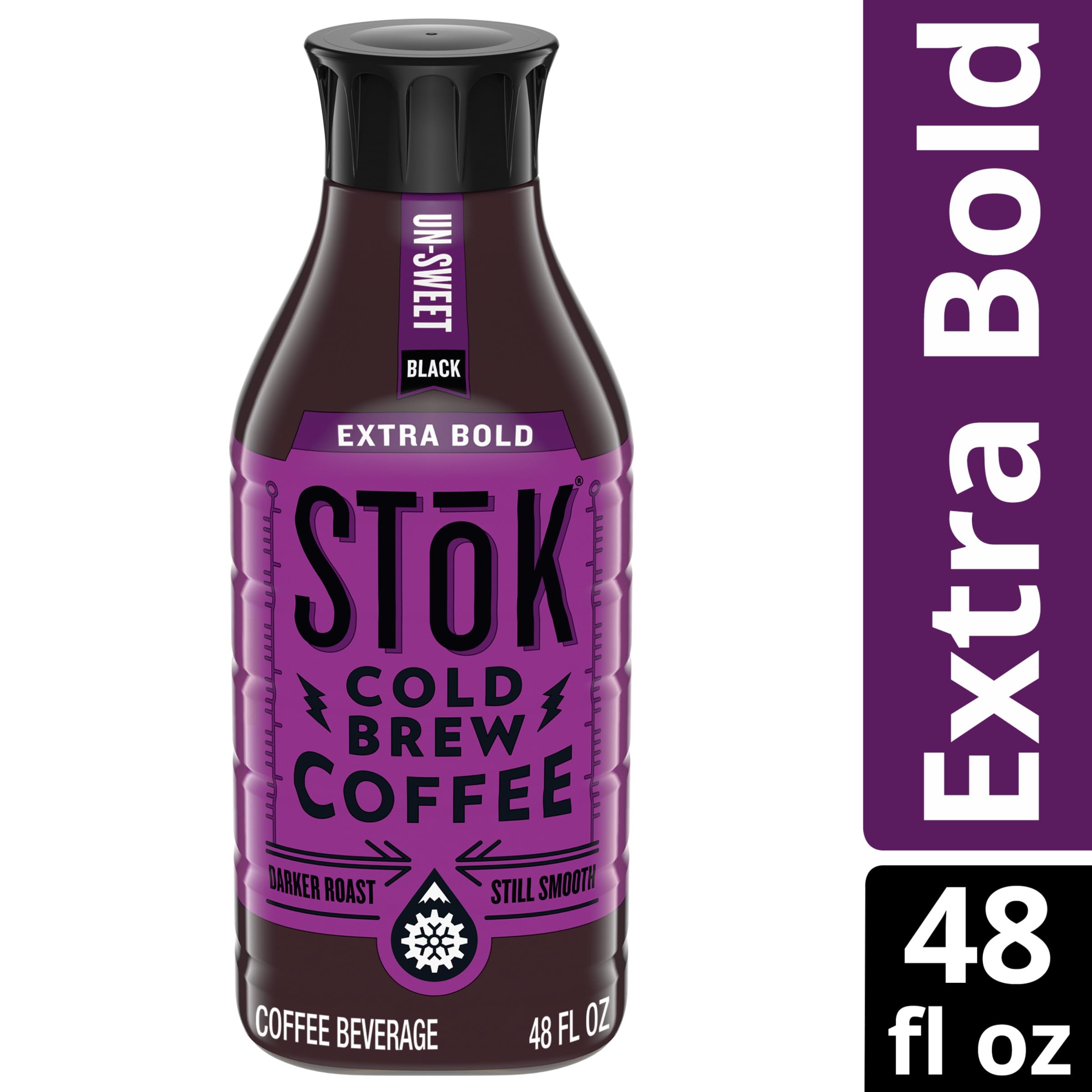 SToK Cold Brew Coffee, Extra Bold Unsweetened, 48 Oz. Bottle