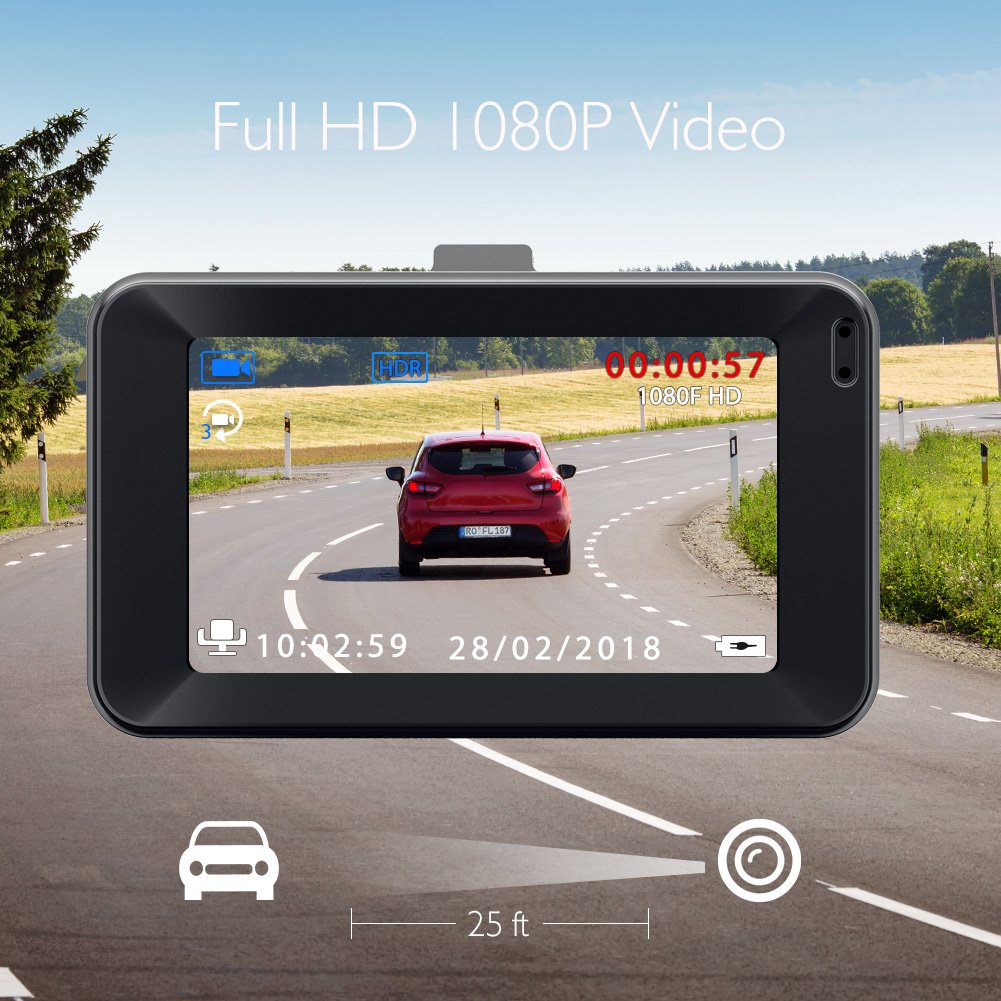 Dragon Touch D1 Dash Cam 3\