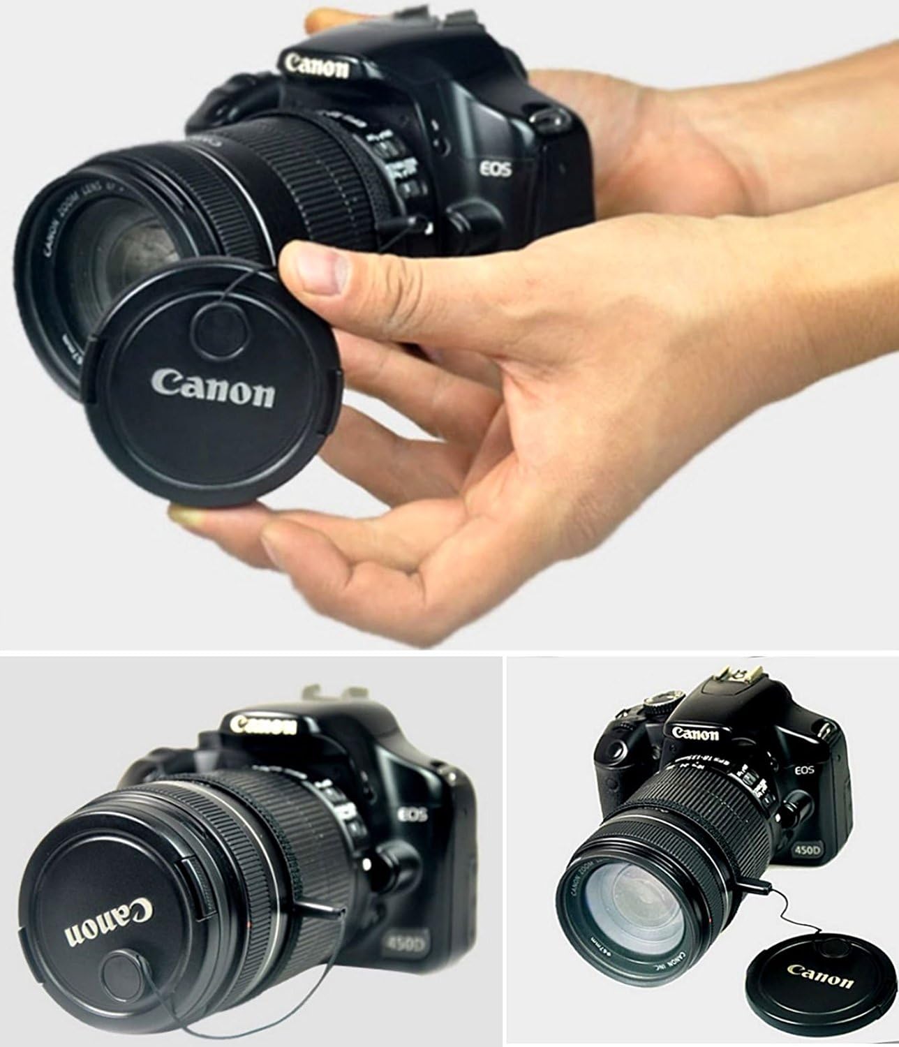 Amazon カメラ レンズ キャップ 落下 防止 ストラップ 紛失防止 ラバー ホルダー 4本セット 液晶スクリーン クリーニングシート 2枚 Wet Dry Canon Nikon Pentax Panasonic Olympus Sony 一眼レフ ミラーレス コンパクトデジカメ Etc カメラ 双眼鏡用