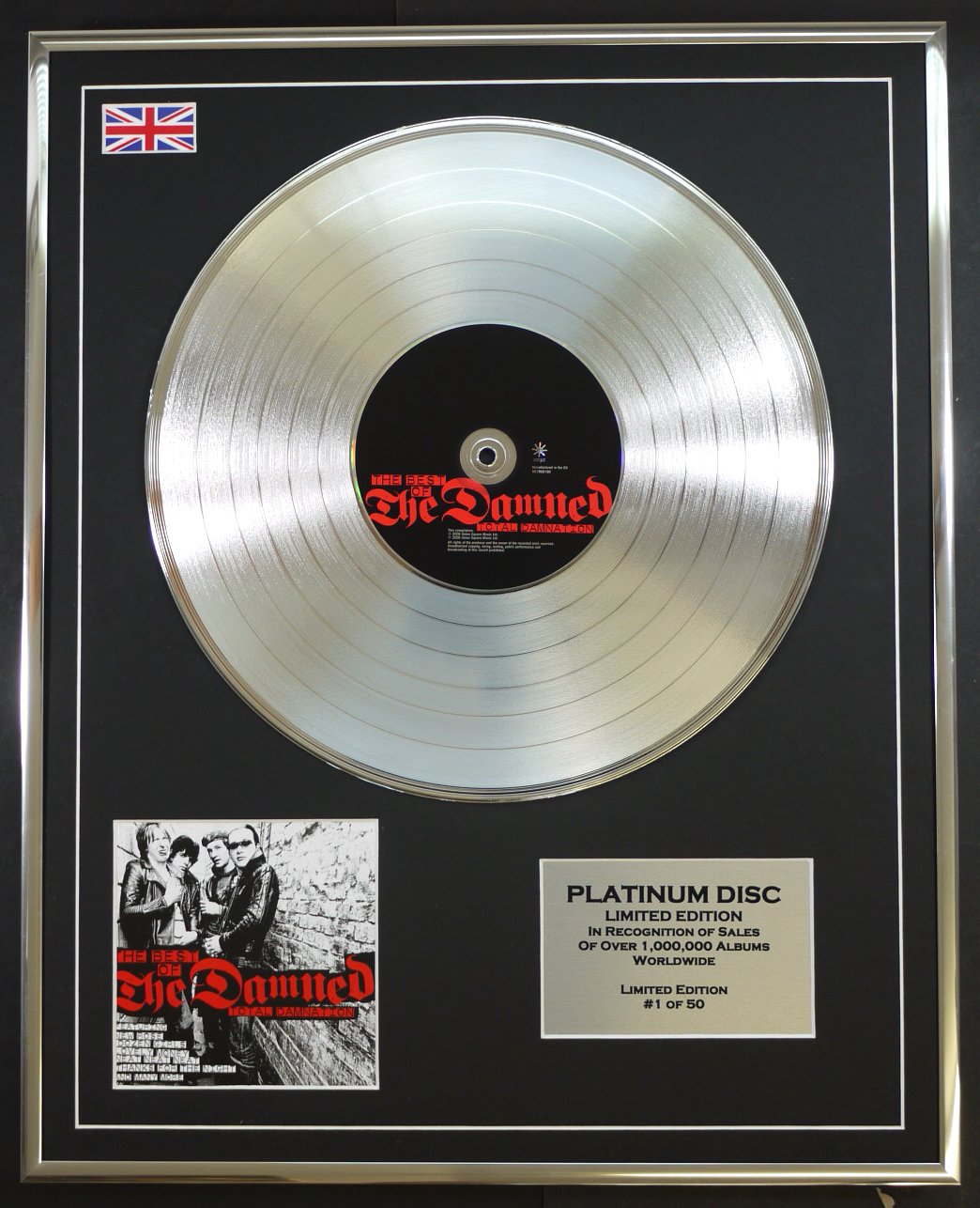 THE DAMNED/LTD EDITION CD PLATINUM DISC/THE BEST OF