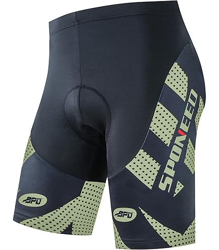 Amazon.com: sponeed Road Bike Shorts Men Padded US Small Gold