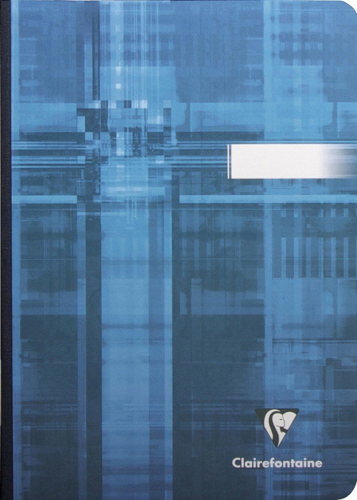 Clairefontaine 69546C - A Clothbound Small Notebook - Size: A5 14,8x21 cm - 192 Lined Pages - 90 g White Paper - Random Colour Laminated Cardboard Cover