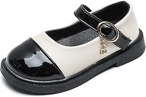 KOSISOK Kids Oxford Shoes Girl’s Boy’s Dress Shoes Lace-Up School Uniform Shoes Loafer Flats