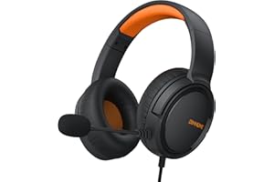 BINNUNE BG02 3.5mm Gaming Headset for PC, PS4, PS5, Laptop, Xbox 1, Mac, iPad, NS Games, Computer Game Gamer Over Ear Flexibl