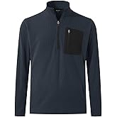 M MAELREG Quarter Zip Pullover Men Midweight Dry Fit Winter Warm Stretchy Golf 1/4 Zip Pullover Mens Sweatshirt with Pocket