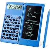 IPepul Scientific Calculators for Students, Blue Math Calculator with Notepad,10-Digit Large Screen, Classroom Must Haves for Middle High School Supplies &amp; College （Blue）