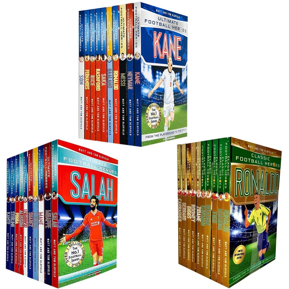 Ultimate & Classic Football Heroes MEGA 30 Books Collection Set