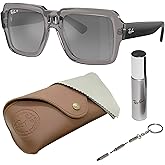 Ray-Ban RB4408 MAGELLAN BIO-BASED Square Shaped Sunglasses for Men & Women with Official RAYBAN Eyewear Kit