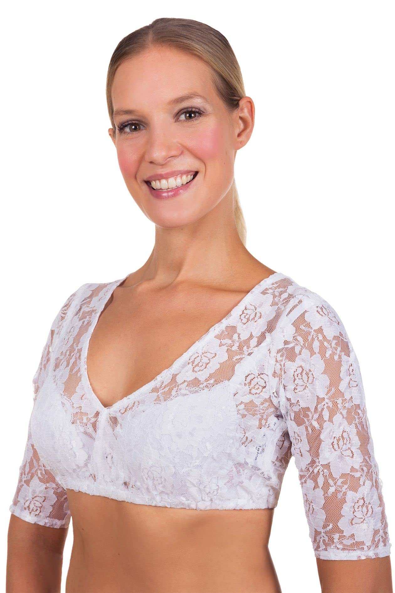 Photo 1 of Edelnice Trachtenmode Dirndlblouse Mia White US12 DE42