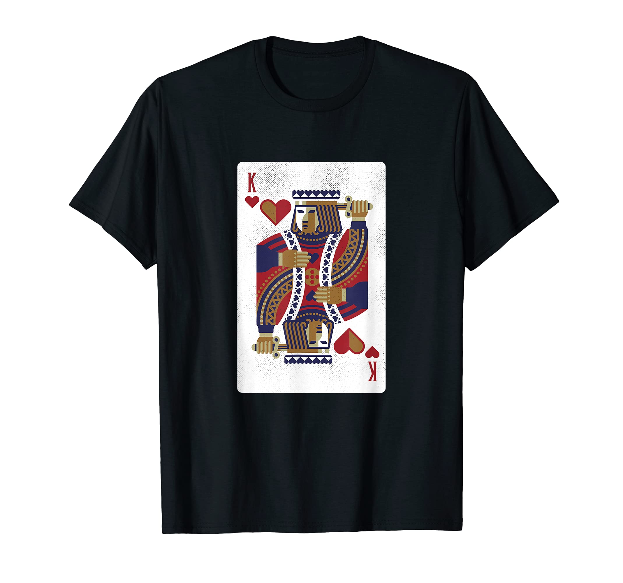 Funny Poker Playing King Of Hearts Card Design Poker Player T-Shirt