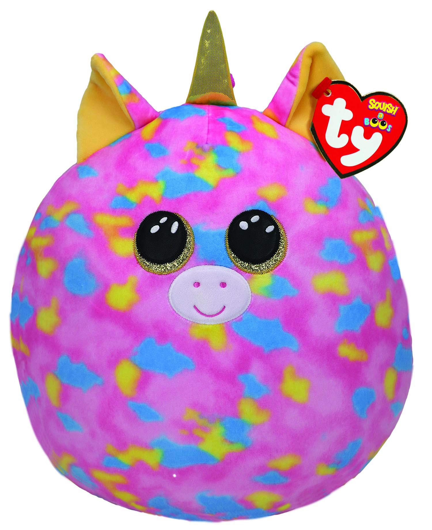 Ty UK Ltd 2007555 Fantasia Squishaboo 10" Unicorn kuscheliges Kissen, Multicolor