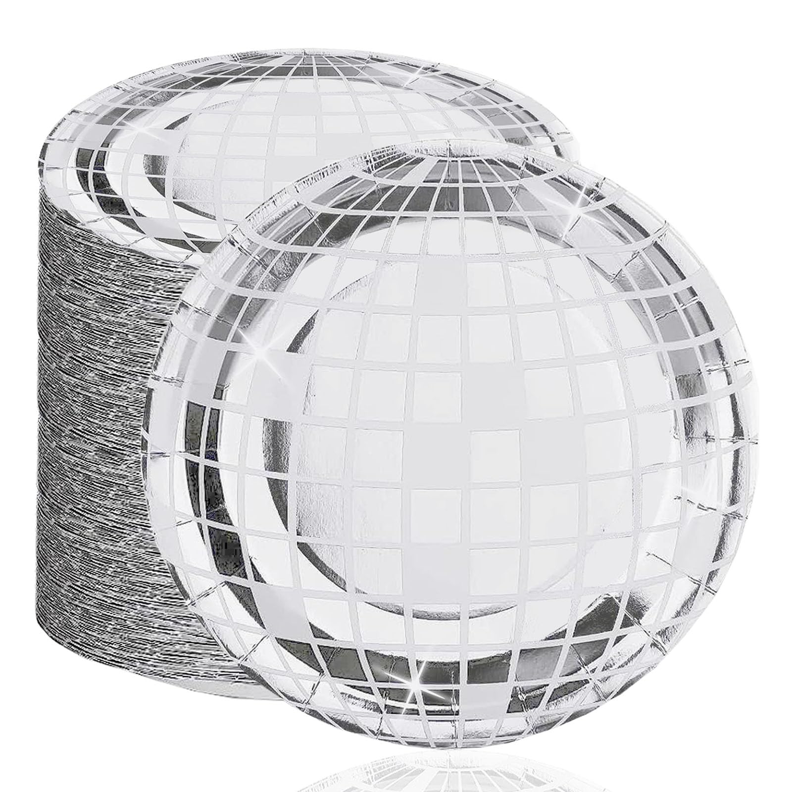 Photo 1 of *Missing Parts*
FunisFun Disco Plates 100P Disposable 7" Ball Plates for 70s Party Decorations Wedding Birthday Bachelorette