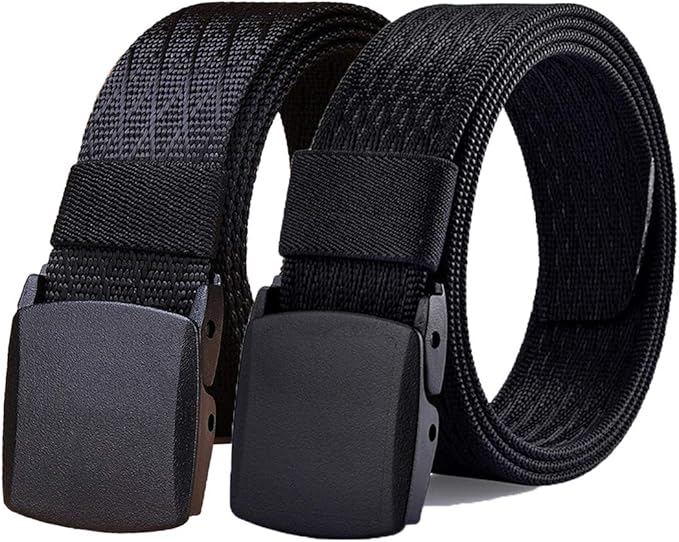 WYuZe Mens Nylon  Belt No Metal Nickel Free Military Tactical Hiking