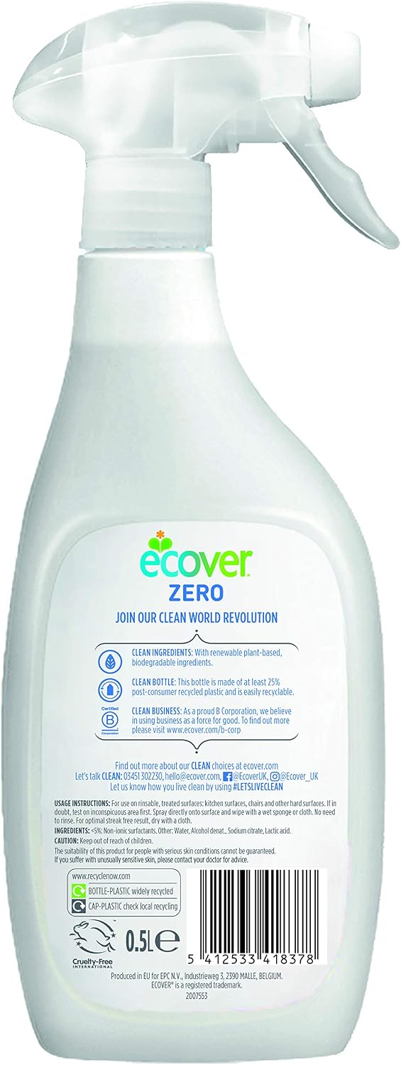 Ecover Zero Multi Surface Spray (500 ML), 500 ml (Pack of 1) - Image 3