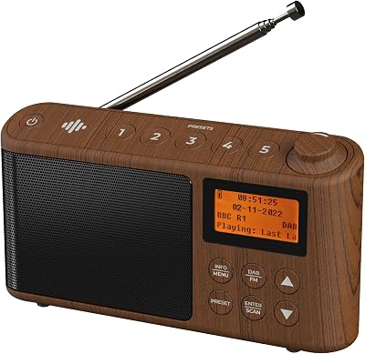 i-box Spectrum Portable DAB Radio FM USB Charge 15h 60 Stations