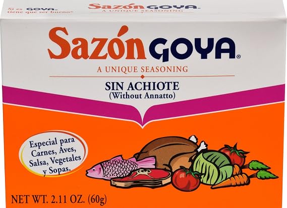 Goya sazon goya seasoning without annatto (041331037815)