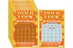GIURKUU 8 Pack Pregnancy Announcement Scratch Off Cards - Funny Pregnancy Reveal Fake Lottery Tickets, Idea Prank for Baby Announcement to Parents