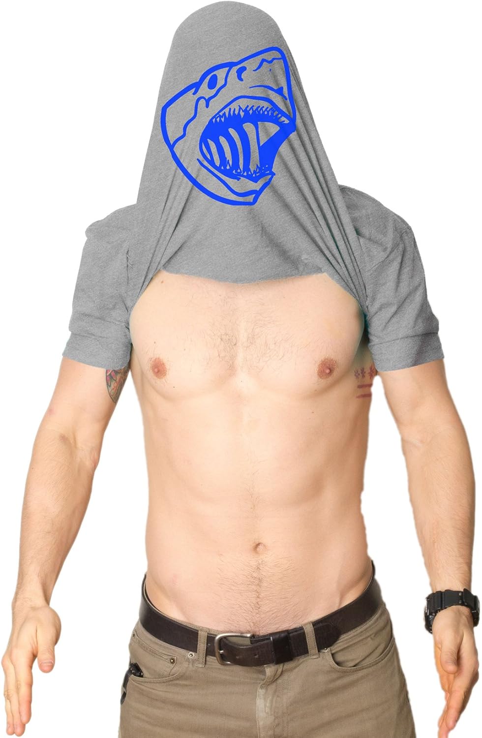 Ask Me Why I'm Jawsome T Shirt Funny Flip Up 70s Shark Movie Tee