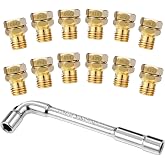 Jwood GRLP4 LP Gas Conversion Kit with Mounting Wrench, 12 Brass Orifices | Natural Gas to Propane Replacement Conversion Kit Fits Frigidaire Kenmore Electrolux Cooktop, Replaces Ap5608114, 318565427
