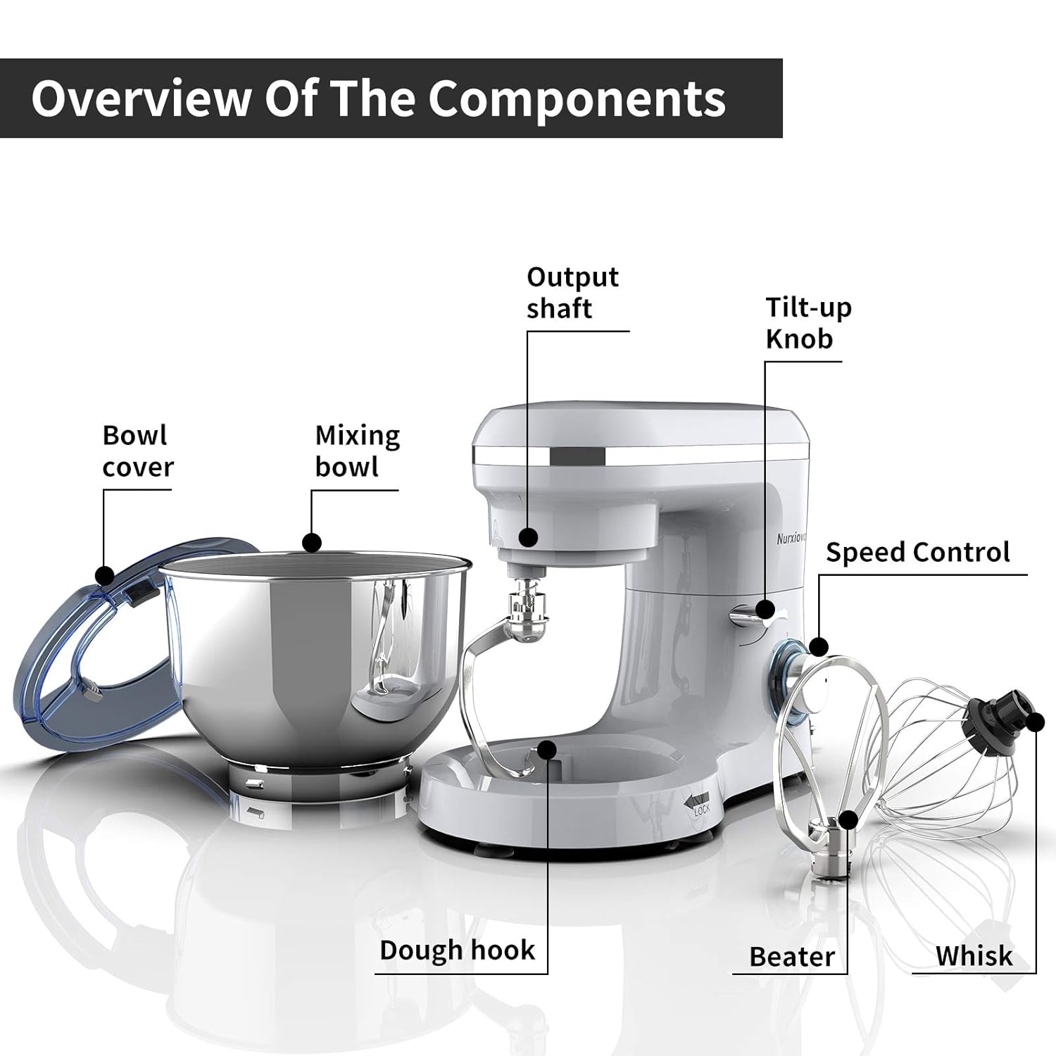 Nurxiovo Beater730 Whisk Beater White Standard Small Appliances Mixers Fundacioared Org