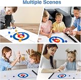 MEETOZ Curling Tabletop Game Indoor Garden Fun Family 10 Stones view 5