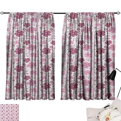 Amazon Com Michaeal Purple Room Darkening Curtains Baroque