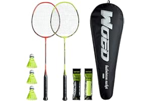 WOED BATENS Professional Carbon Fiber Badminton Rackets Badminton Racquet for Backyards Gym
