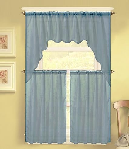 Amazon Com Gorgeoushomelinen K66 3 Piece Voile Rod Pocket