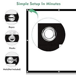 Projector Screen 100 inch, Taotique 4K Movie