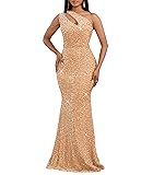 Cololura Women Sequin Elegant Sexy One Shoulder