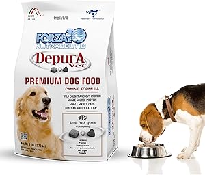 Forza10 Active Depura Daily Dry Dog Food, Limited Ingredient Gluten Free All Natural Ingredients Omega 6, Fish Flavor, 6 Pounds, Adult Dogs