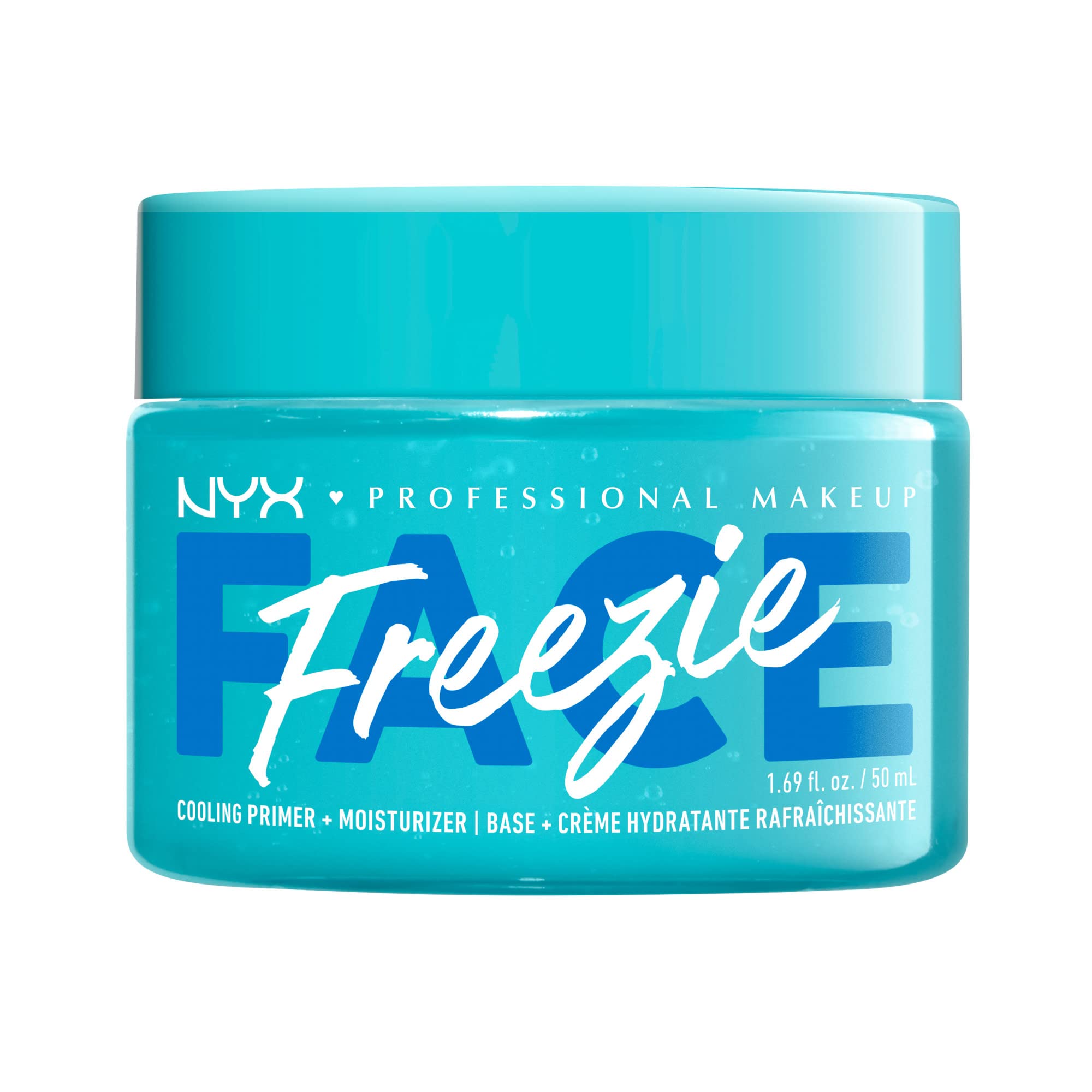 NYX Professional Makeup Cooling Primer + Moisturizer, 10-in-1 Benefits, Preps, Smooths and Tightens Skin, With Niacinamide to Tighten Pores and Snow Mushroom for 24-Hour Hydration, Face Freezie, 50 ml
