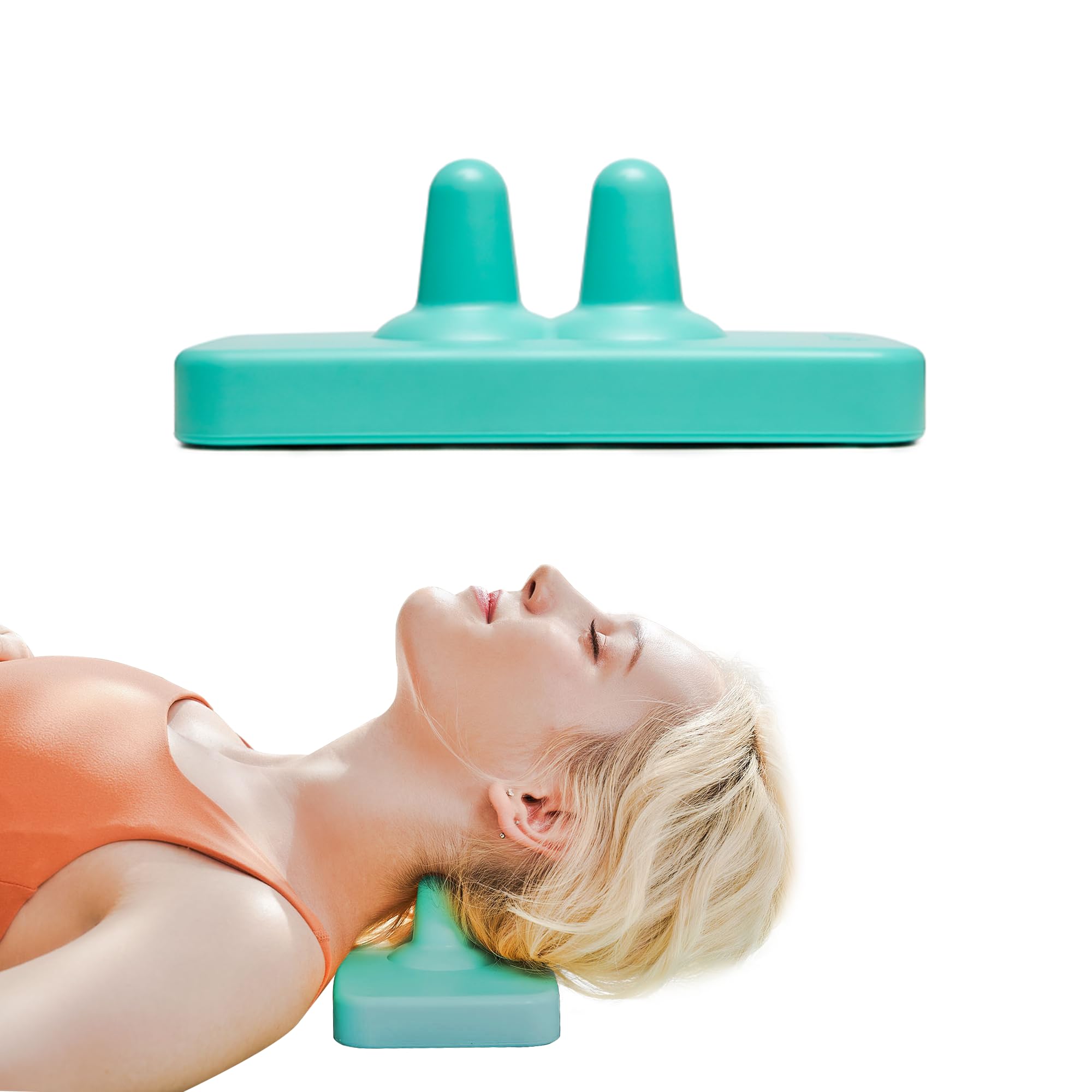 Photo 1 of SNPE Danason - Self Manual Neck Massager, Suboccipital & Occipital Release Tool, Cervical Trigger Point Device for Neck and Lower Back Pain Relief, Deep Tissue Muscle Release Massage Tool (Mint)