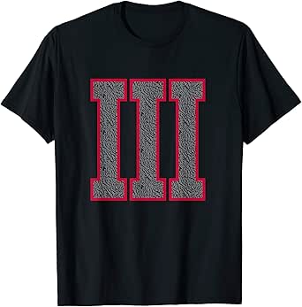 black cement 3 shirt