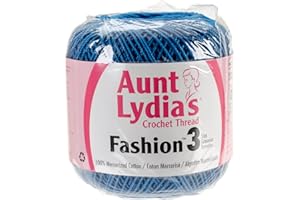 RED HEART Aunt Lydia'S Fashion Crochet Thread Size 3-Blue Hawaii
