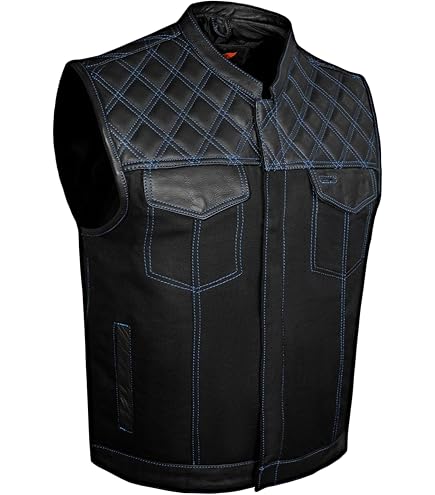 Amazon.com: Jackets 4 Bikes SOA Men's Motorcycle Vest, Geniune